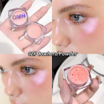 QMN Highlighter Glitter Glossy Pearlescent Three- dimensional Contouring Blush Makeup