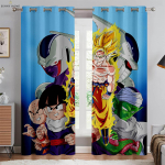 2-osaline Jaapani anime tr&uuml;kitud kardinad Sobivad &uuml;hiselamu magamistoa elutoa k&ouml;&ouml;gi jaoks Nelja hooaja dekoratiivsed kardinad W50xH140(CM)x2PCS&Rod pocket