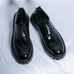 Moodne Moodne Uus Meeste Mugav Paks Tald Suurus 38-45 &Uuml;hev&auml;rvilised/Ere V&auml;rvilised Vabaaja Nahast Kingad Klassikalised Mustad Meeste Paeladega T&ouml;&ouml;kingad 45