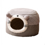 Cat Bed House Round Shape for Cozy Nesting in Yurt Size S