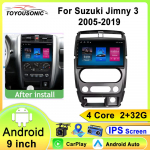 Autoraadio Carplay Suzuki Jimny 3 2005 - 2019 jaoks GPS-navigatsioon Android Auto Stereo Wifi Video Bluetooth Ei 2din DVD 4 core 1GB+32GB carplay