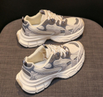 Mood Uued Kevadised Paksu Tallaga Tossud Naised Korea Paks Tald Platvorm 5CM Tossud K&otilde;rgust Suurendavad Sportlikud Vabaaja Isa Jooksujalatsid Woma 35