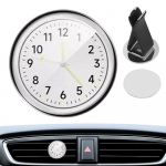 Autokell Auto armatuurlaud &otilde;huventilatsioonikell kaasaskantav mini-analoogauto armatuurlaua ajakaunistus maasturitele Autod veoautod valge