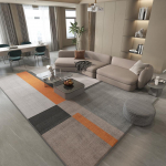 Oranž Valgusluksuslik Kristall Samet Vaip Suure Pindalaga Elutoa Vaip Magamistoa Kaunistus Garderoob R&otilde;du P&otilde;randamatt 1600mm x 2300mm