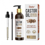 Dabur Kastoor&otilde;li - 200 ml | 100% looduslik k&uuml;lmpressitud &otilde;li | Soodustab juuste kasvu, niisutab nahka ja v&auml;hendab kortse | Mineraal&otilde;li ja silikoonid puuduvad