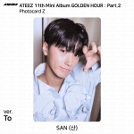 ATEEZ 11. minialbum Golden Hour Pt.2 To Diary For Ver Photocard Postkaart San - To (Z)