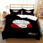 3D Anime Jujutsu Kaisen Digitr&uuml;kk Pol&uuml;ester Voodipesukomplektid Kattekomplektid Poistele Tekikate Komplekt Teismelistele Voodipesu Komplekt Kodutekstiilid 70x133cm 2pcs