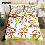 Tekikott Armas ahvide lohukott Mets Multifilm Metsloomade voodipesukomplekt lastele Teismelistele V&auml;ikelastele Kingitused toa kaunistamiseks EU single(135x200cm)