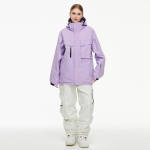 Naiste ja meeste 2-osaline suusakost&uuml;&uuml;m kapuutsiga suusajope ja p&uuml;kste komplektid veekindel tuulekindel lumelaua&uuml;likond, soojustatud soe talvine suusakost&uuml;&uuml;m XL