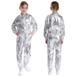 T&uuml;drukute Hip-Hop Jazz Street Dance Peokomplekt Moodne Lavaesinemise Komplekt Jakk &Uuml;ler&otilde;ivad Mantlid Pikkade P&uuml;kstega 2 tk Tantsuriietus 5-6 Years h&otilde;be