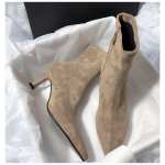 Venivad Slim L&uuml;hikesed Saapad Vintage Naiste Kingad Naise Pahkluusaapad Mood S&uuml;gis Talv K&otilde;rge Kontsaga Daamide Elegantne Terava Ninaga Kingad 39 khaki