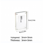 L&auml;bipaistev akr&uuml;&uuml;l pildiraam Magnetiline kahepoolne pildiraam Kpop fotokaardi hoidja Albumi plakati silt Kuvaraam t&ouml;&ouml;laud AS picture