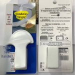 Valge kaasaskantav tualettruumi kaane t&otilde;stuk &ndash; &uuml;mberp&ouml;&ouml;ratava kaanega sanitaark&auml;epide valge