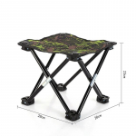 Outdoor kaasaskantav metallist kokkupandav tool Ultralight Fishing Picnic Stool Beach Chair Camping Gear vaba aja toolid. Small Size roheline