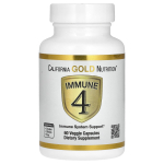California Gold Nutrition, Immune 4, Immuuns&uuml;steemi tugi, 60 taimset kapslit