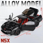 Uus 1:32 Honda NSX Sulamist Sportauto Die-cast M&auml;nguauto Metallist V&otilde;idus&otilde;iduauto Kaunistused Mudel Simulatsioon Heli ja Valgus Kollektsioon Lapsed Poisid Kingitus must
