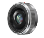 Panasonicu &uuml;he fookusega objektiiv Micro Four Thirds Lumix G II Silver 20mm/F1.7 ASPH jaoks. H-H020A-S h&otilde;be