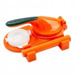 3-in-1 Kaasaskantav Pelmeenitaina Valmistaja ja Press Pelmeenikoore Masin Multifunktsionaalne DIY K&auml;sitsi Pelmeenipress Vormide Komplekt oranž