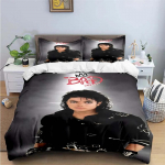 Peen Moekas M-Michael-Jackson Tr&uuml;kiga Voodipesu Komplekt Tekikott Tekk Voodi Noortele Lastele T&uuml;drukutele Poistele S&uuml;nnip&auml;evakingitus 135X200cm-2pcs