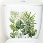 Troopilise rohelise taime kilpkonna tagumise lehe seinakleebis Vannitoa tualettruumi sisekujundus Elutoa kapp Kodukaunistuse kleebised Kaunista 29x29cm
