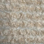 Lai 130 cm k&otilde;rgklassi pulmakleidi tikandiga kangas aksessuaari materjal 3D roosiga ujuv tikandikangas 90cm length aprikoosi