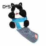 1 tk / 2 tk Kassi Nukk Maadleja M&auml;nguasi Interaktiivsed Pehmed Loomad K&auml;piknukk Tugeva Polsterdusega Ohutuks M&auml;nguks Kassi Maadlusnukk M&auml;nguasi Igavuse Peletamiseks 1pc