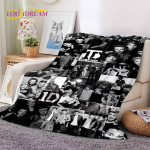 2025 Rock-One Direction Kombinatsioon 1D T&auml;ht Pehme Tekk, Pehme Visketekk Kodu Magamistoa Voodi Diivani Piknikuks Reisimiseks Kate Kingitus 30x40in