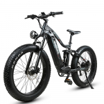 SAMEBIKE RS-A08-II 1000W Elektriline m&auml;giratas 26 Paksud rehvid Maastiku E-ratas 48V 17Ah Akuga Kahekordne vedrustuss&uuml;steem must