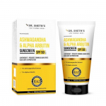 Dr. Sheth's Ashwagandha & Alpha Arbutin Sunscreen SPF 50+ PA++++ | 2 in 1 Solution for Hyper Pigmentation | 50g For All Skin Type