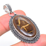Septerian Handmade 925 Sterling Silver Jewelry Pendant 2.09 z4q36