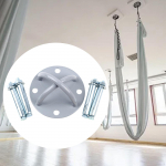 Ceiling Anchor x Mount 12x6cm Accessories with M10 Screws Metal for Body Weight Strength Training 1Pc