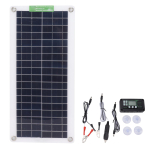 30W 18V kaasaskantav p&auml;ikesepaneeli komplekt 30 vatti 18 volti monokristalliline p&auml;ikesepaneel autole, matkaautole, paadile gray