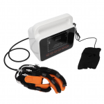 S&otilde;rmede rehabilitatsiooni robotkinda &otilde;huventiil vasaku k&auml;e parem peegel LCD-ekraan robotkinda lahas L