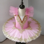 Tutu balleti LED-valgusega Swan Lake'i baleriin pannkoogit&uuml;druku balletikleit laste tantsukost&uuml;&uuml;mid 120cm beebi roosa v&auml;rv