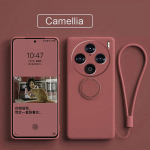 &Uuml;mbris Vivo X100 Pro jaoks, vedel silikoon, s&otilde;rmusehoidik, pehme telefoni nahakate Vivo X90 Pro Plus jaoks, t&auml;iustatud p&otilde;rutuskindel tagumine fundas For Vivo X100 Pro bordoo