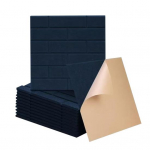 Yousheng 12 tk Ruudukujulised helikindlad seinapaneelid Isekleepuvad Heli neelavad K&otilde;rge tihedusega Paksud Akustilised vahtpaneelid Kodustuudio M&uuml;rasummutus Sein