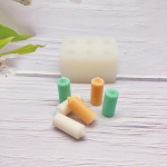 3D k&uuml;&uuml;nla silikoonvorm k&auml;sitsi valmistatud isetehtud mini silindri seebik&uuml;&uuml;nla vormi k&uuml;&uuml;nla aroomiga