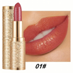 Kauap&uuml;siv s&auml;delev huulepulk p&auml;rlmutrise viimistlusega, niisutav ja veekindel huulel&auml;ige segatud roosade ja punaste toonidega, ideaalne p&uuml;hadekingitus 01