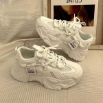 Kvaliteetsed naiste kingad kevad ja s&uuml;gis uus super populaarne isa kingad paksu tallaga k&otilde;rgendavad pehmest nahast mitmek&uuml;lgsed &uuml;ksikud kingad 35