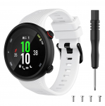 K&auml;epaela kellarihm koos t&ouml;&ouml;riistaga Garmin Forerunner 45 45S Garmin Swim 2 silikoonist asendustarvikute nutikella rihma tarvikud for Forerunner 45 valge