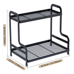 Kahekihiline kosmeetika hoiuriiul, nahahooldustoodete, parf&uuml;&uuml;mide hoiukast, vannitoa organiseerimisriiul, vannitoa t&ouml;&ouml;pinna tualettlaud A must