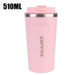 Thermo Cafe Kohvikruus Auto Termoskruus 380/510ML Lekkekindel Reisitermos Tass Tee Vee Kohvi jaoks Kahekordne Roostevaba Teras 401-500ml