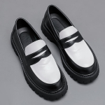 Uus Mood Meeste Disainer Lakknahast Kingad Moodsad Mitmev&auml;rvilised Penny Loaferid Pulmad Meeste Kontori Ametlikud Vabaaja Jalatsid 44 white