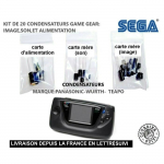 Capkit SEGA GAME GEAR - 20 kondensaatorit - Heli ja pildi parendus - Retrokonsoolid - Must