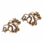 1 tk Retro messingist draakoni kujukeste kujundus Rikkus J&otilde;ukus Hiina stiilis ornament Dragon Luck Animal Fengshui vanaaegsed kaunistused