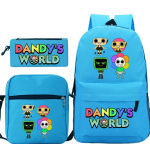 Dandy maailm tr&uuml;kitud mood laste pliiatsikott messenger kott kolmeosaline komplekt alg- ja keskkooli koolikott No Specifications