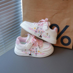 Labubu t&uuml;drukute v&auml;ikesed valged kingad 2025 s&uuml;gis uus laste spordijalatsid naiste aare keskmiste ja vanemate laste lauajalatsid vabaajajalatsid trend 27 roosa