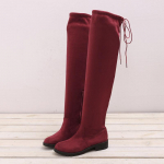 Moodsad Naiste Saapad Talvised &Uuml;le P&otilde;lve Kontsad Kvaliteetne Suede Pikad Mugavad Ruudukujulised Naiste Saapad Reieni Ulatuvad Saapad Naistele 41 must