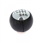 Kroomitud ja must k&auml;igukanginupp Peugeot, Citro&euml;n, DS, Fiat ja Opel &ndash; Manuaalk&auml;igukast &ndash; OEM 2403S6 ja 2403V1