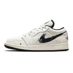 Air Jordan 1 Low SE GS V&auml;rvipritsmetega Laste tossud Kreemjas Sail Must DH3295-100 38